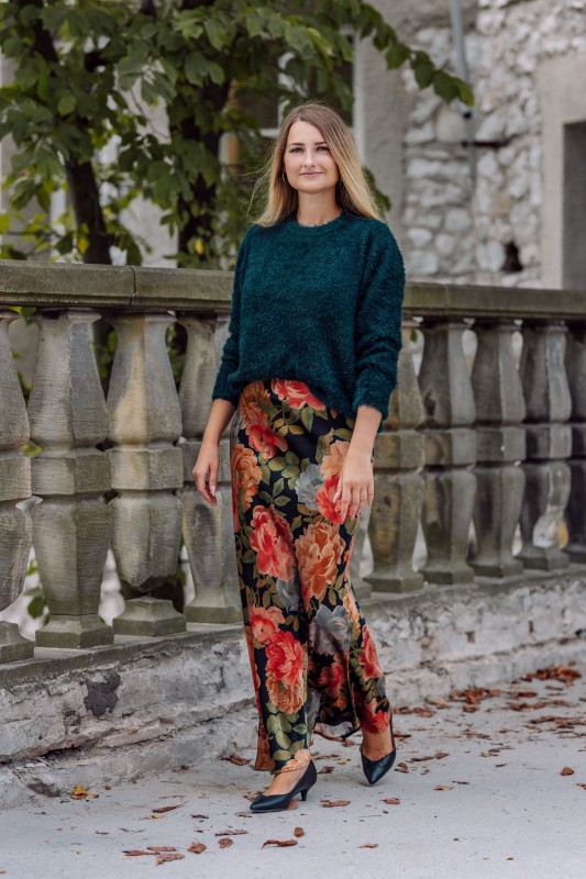 SATYNOWA SPÓDNICA MAXI STELLA